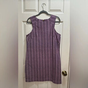 Southern Tide Audrey Dress Blue Night Chevron Ikat Textured Chic NWT Size 10